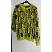 Ladies Winter 100% Acrylic Fancy Yarn Knit Pullover Sweater